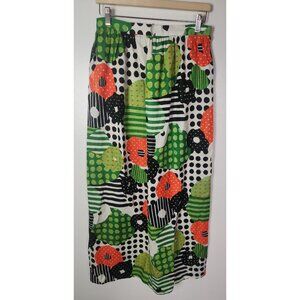 Vtg. Vivo by Susan Thomas Women's Sz. M Retro Floral Maxi Skirt